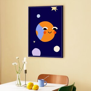Happy Little Planet Print: Bold Modern Nursery & Kids Decor (Digital Download) image 9