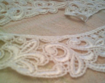 50 VENICE LACE PCS cream 8" vintage trimming craft supply sewing