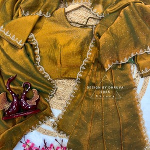 Jarkhan Diamond Silk Saree: Partywear Wedding Sari with Stitch Blouse