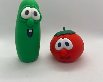 Bible tales Veggie Tomato and Cucumber Music figures