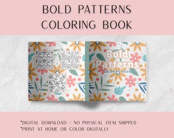 Bold & Easy Patterns Coloring Book