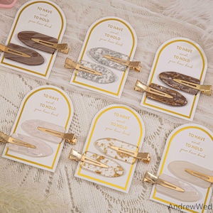 To Have And To Hold Bridal Hair Clips,Bridesmaid Gifts,Bridesmaid Hair Clip Gold,Gold And Silver Flake Clips,Gold Glitter Hair Accessories