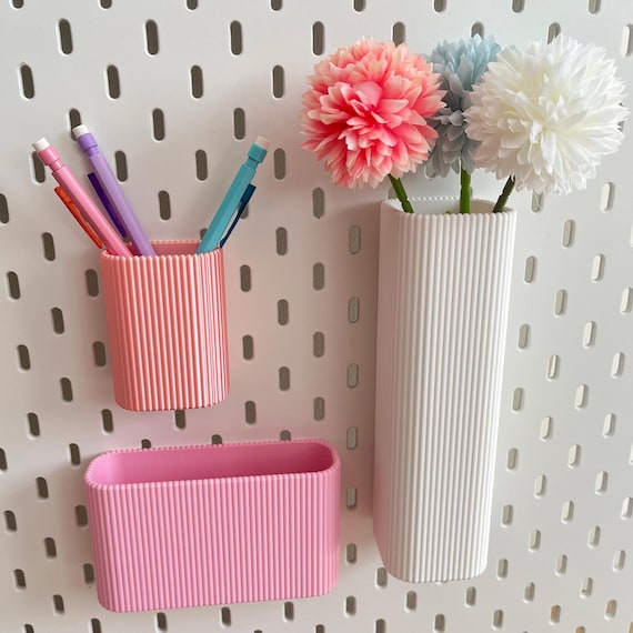 IKEA Skadis pegboard storage box | Pencil holder | Brush storage pot by Organiz3DFrance