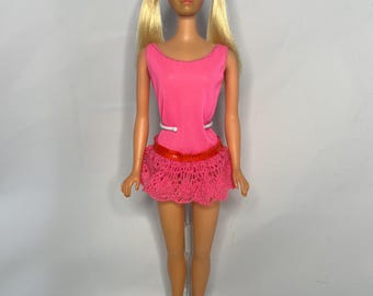 Vintage 1970 PJ Barbie doll in Original Pink Dress