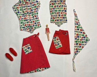 1965 Barbie and Skipper outfits #1624 and #1911 Fun at the Fair and Day at the Fair