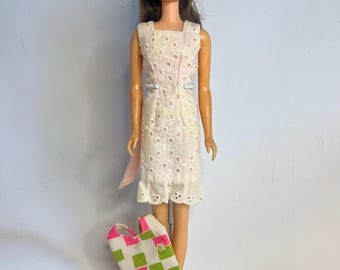1967 Francie Barbie doll with Original Swimsuit and Outfit #1276 Summer Frost