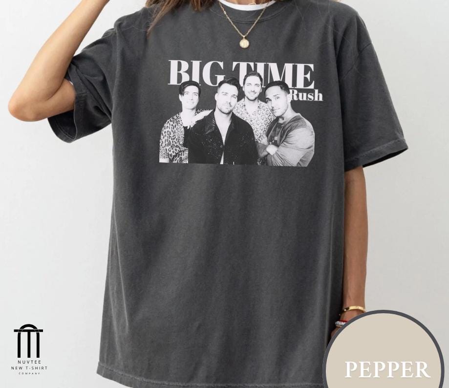 Comfort ColorsÂ® Big Time Rush shirt, B&W Big Time Rush T-Shirt, Big Time Rush fans, Big Time Rush retro, Gift for Men Women Unisex T-Shirt