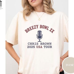 Chris Brown Breezy Bowl XX Retro T-Shirt, Chris Brown Album Shirt, 2025 Breezy Bowl XX Tour Merch, Gift for Fans, Concert Fan Gift