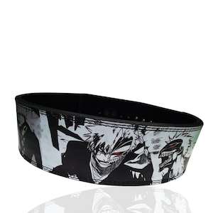 Bankai Bleach Powerlifting Belt, Powerlifting Belt, Weight Lifting Belt, Gym Belt, Valentine's Day Gifts, Squat Belt, Anime Lever Belt