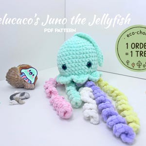 Jellyfish Crochet Pattern PDF | Under The Sea Amigurumi Plushie | DIY Stuffed Animal Tutorial | Beginner Crochet | Instant Download