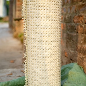HIGH QUALITY - WHITE - Hexagon Cane Webbing - Pre Woven Rattan | Natural Rattan Cane Webbing | Hexagon Mesh | Multiple Sizes