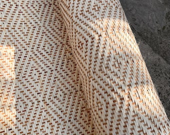 HIGH QUALITY - RHOMBIC - Cane Webbing - Diamond Rattan Webbing | Pre Woven Rattan | Natural Rattan Cane Webbing | Mesh | Multiple Sizes