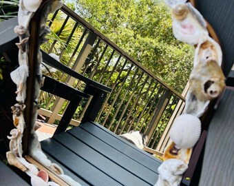 Oyster shell mirror/ 12x18