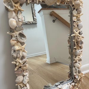 Shell frame mirror, free shipping