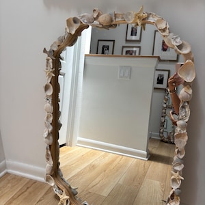 Shell frame mirror, free shipping
