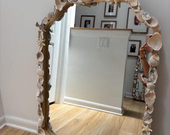 Shell Frame Mirror: Coastal Decor, Amelia Island Starfish