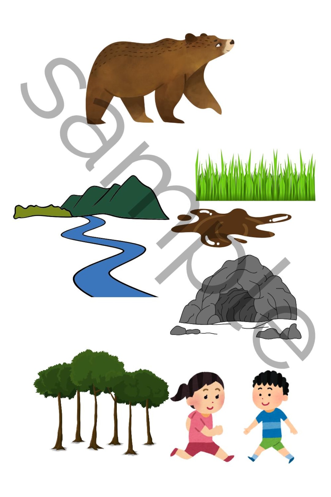 We're Going on a Bear Hunt Props - Etsy