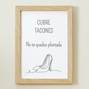 Plantilla cartel Cubretacones protectores de tacones boda