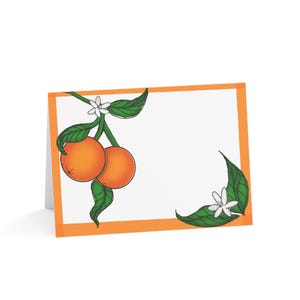 Eleganti biglietti d'auguri arancioni - Perfetti per compleanni, anniversari, biglietti di ringraziamento, inviti o qualsiasi occasione speciale