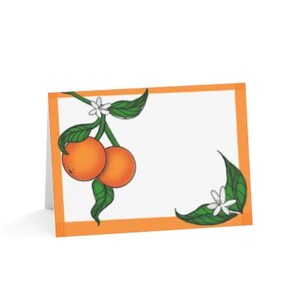 Orange Stationary Note Card