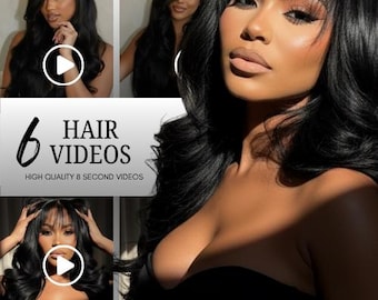 Hair Business Stock Videos | Promotional Reels + Photos (Digital Download)