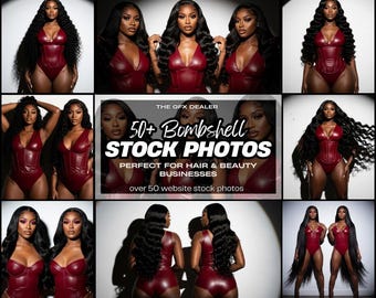 Hair Extension Stock Photos | Wig Business Images (Digital Download)