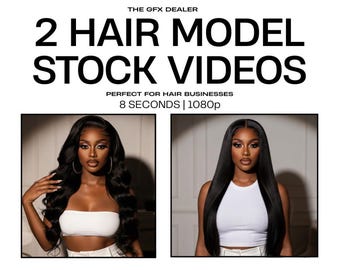 Hair Extensions Stock Videos | Hair Model Reels (Digital Download)