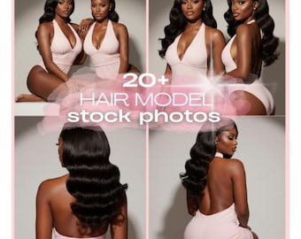 Hair Model Stock Photos | Upscale Wig & Extension Business (Digital Download)