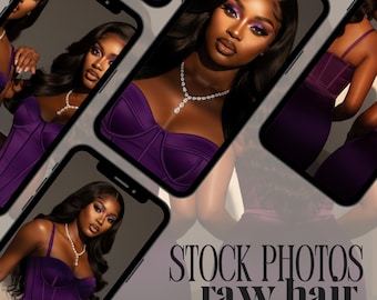 Royal Purple Hair Stock Photos | Wig & Extension Business (Digital Download)