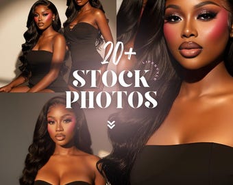 20+ BOMBSHELL STOCK PHOTOS | Stock Photo Bundle | Hair Models for Social Media Marketing and Web Design