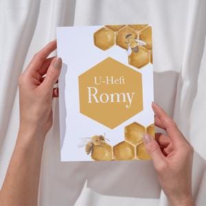 Housse de protection personnalisée pour U-book | U-book | Abeilles | Cadeau de naissance