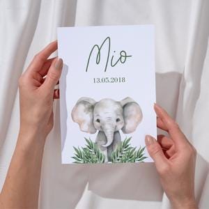 Housse de protection personnalisée pour U-book | U-book | Éléphant | Cadeau de naissance