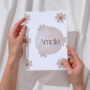 Housse de protection personnalisée pour U-book | U-book | Fleurs | Cadeau de naissance