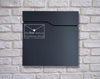 Briefkastenaufkleber Bitte keine Werbung | Aufkleber | Haus | Geschenkidee | Vinyl