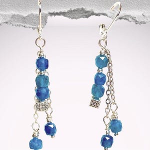 Handcrafted Apetite Gemstone Earrings - sterling silver - precious gemstones - Spiritual meaning jewelry