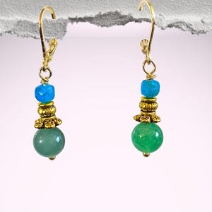 Handcrafted Green Aventurine and Apetite,, gold filled semi-precious gemstones, spiritual meaning jewelry