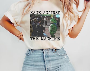 Portland Frog Protest Shirt, Anti Fascism Activist Tee
