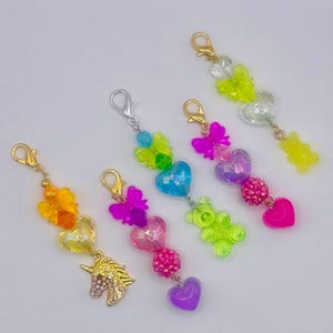 Colorful Beaded Bag Charm I Handmade Purse Charm Keychain I Luxury Statement Accessory I Gift for Her