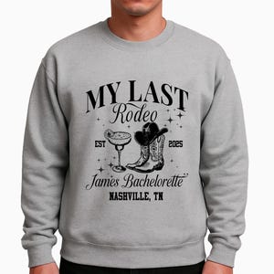 Custom Last Rodeo Bachelorette Shirt, Cowgirl Bachelorette Party Shirt for Bride, Nashville Bachelorette Shirt, Western Bach Bridesmaid Gift