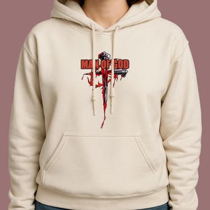 Man of God Hoodie, Jesus Vintage 90s Graphic Shirt, Jesus Shirt, Christian Easter Shirt, Retro Halftone Graphic Shirt, He Has Rizzen
