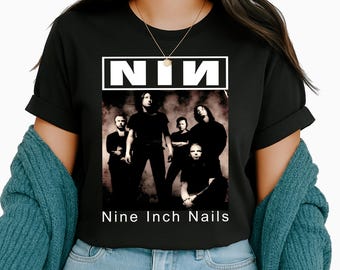 ミュージシャン 90's Nine Inch Nails T-shirt vintage 90s NINE INCH NAILS T-Shirt MEDIUM concert nin rock