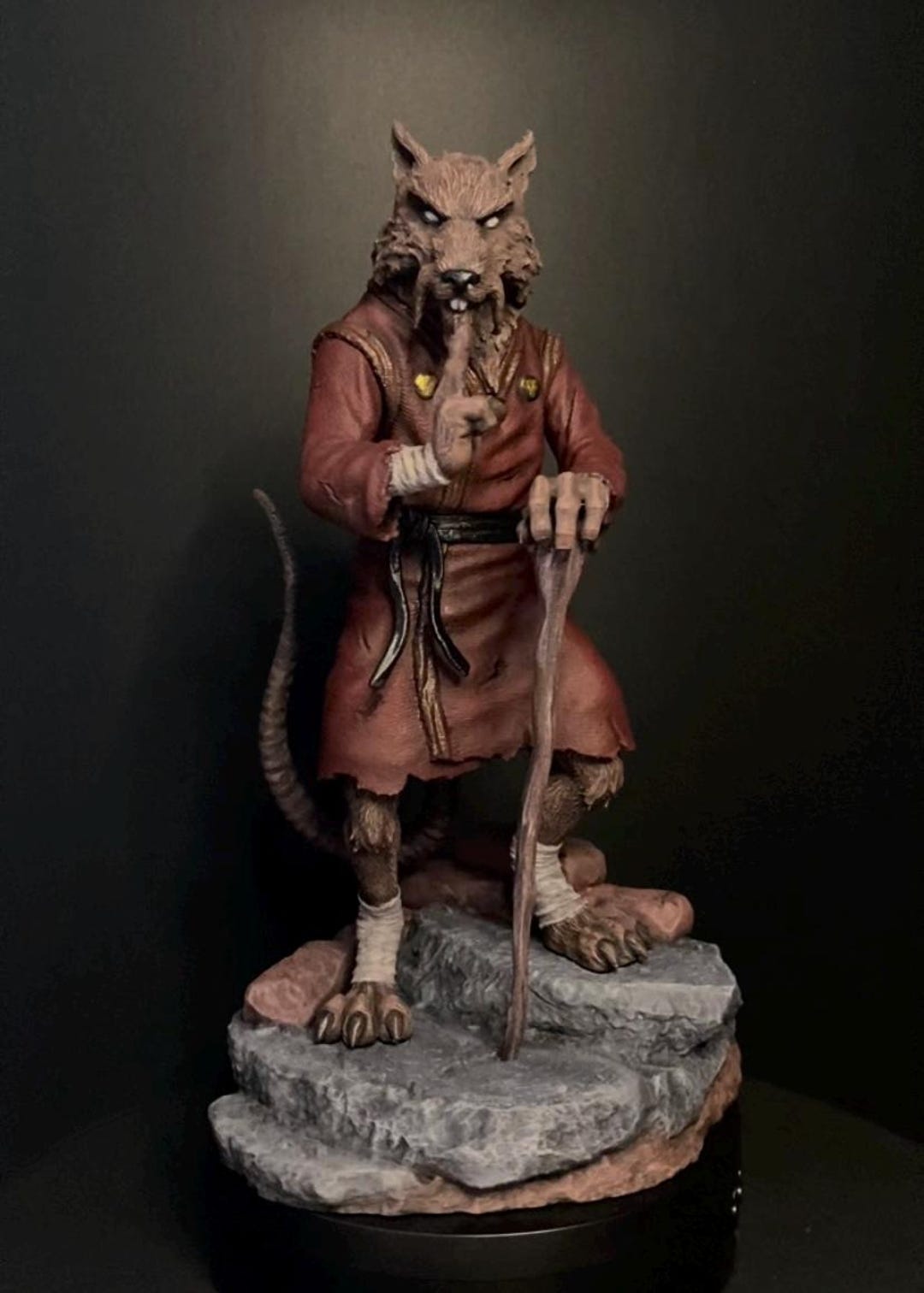 TMNT Master Splinter - 3D Printed & Hand-painted Action Figure ...