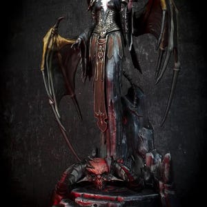 Lilith – 3D Printed & Hand-Painted Action Figure | Diablo IV | Daughter of Hatred | Dark Fantasy Collectible