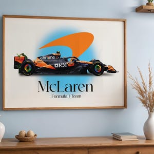 McLaren F1 Racing Poster – 12x18in Art Print