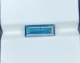 Gemma ovale sfaccettata di cianite verde acqua naturale, gemma sfaccettata di cianite verde acqua per la creazione di gioielli, forniture di cianite tagliata, 2 carati, 13×5×3 mm circa
