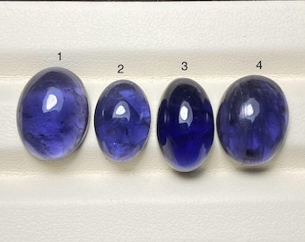 Natural Blue Iolite Cabochon, Loose Gemstone For Jewelry Suply, (Loot1)