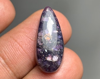 Natural Iolite Sunstone Cabochon, Best Quality Iolite Sunstone Cabochon For Jewelry Making & Macrame, 11 CTS, 23x10x5mm