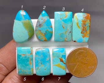 Muhave Turquoise Cabochon, Loose Gemstone For Jewelry Making