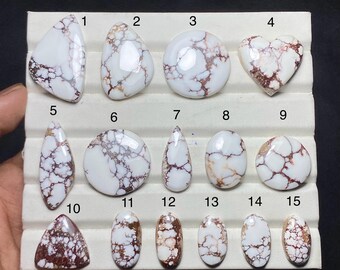 Cabochon naturale di Wild House, gemma bianca sfusa per la creazione di gioielli