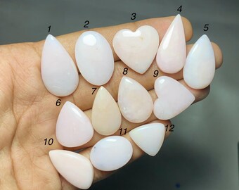 Natural Pink Opal Cabochon | Loose Gemstones For Jewelry Making